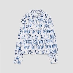 ZARA floral top size S